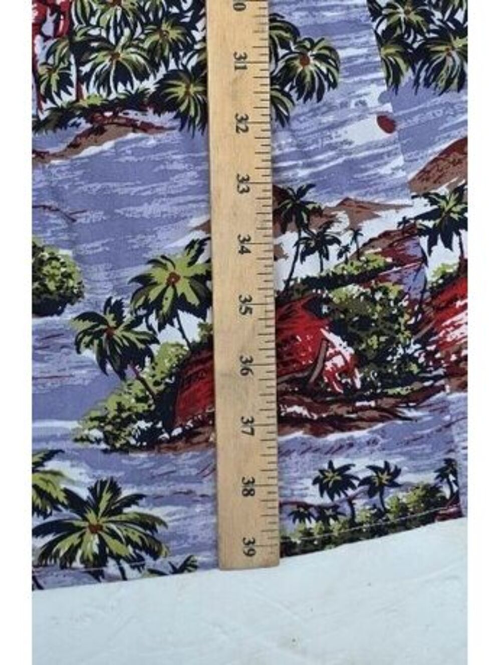 eShakti Cotton Island Print Empire Waist Cutout Neckline Dress Pockets  XXL - Picture 12 of 15
